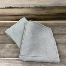 Pottery Barn Pieced Suede Pillow Cover Modern 20” Chambray Set/2 Spot Read