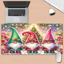 40 90cm1pc Gnomes Christmas Desk Mat - Large XXL Gaming Office Mouse Pad with