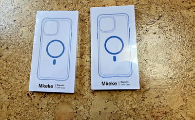 Set of TWO Mkeke Magnetic Clear Cases for iPhone 14 Pro NEW in Packages