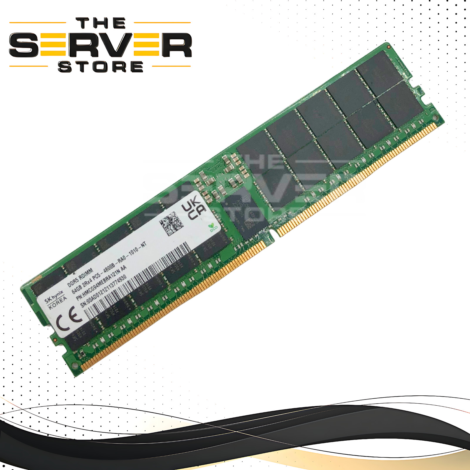 как выглядит SK Hynix 64GB DDR5-4800B PC5-38400 2Rx4 ECC Registered Memory HMCG94MEBRA121N фото