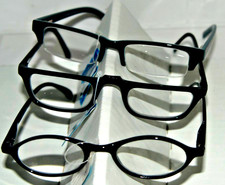 3 Reading Glasses variety retro spring temple impact resistant frames Power 2.0