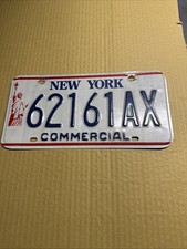 Vintage New York Statue Of Liberty Commercial License Plate Single
