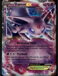 Espeon EX 52/122 XY Breakpoint Ultra Rare Holo