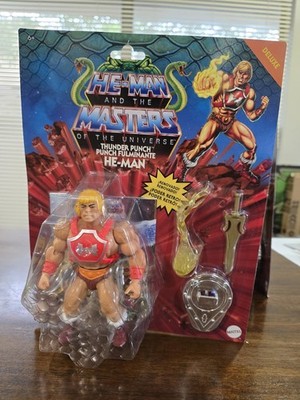 Thunder Punch He-Man Deluxe Latin Card Masters Of Universe Origins 