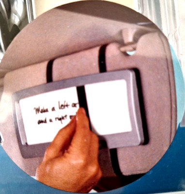 Auto Gadgets AUTO MARKER BOARD Dry Erase attach to sun visor New In Box