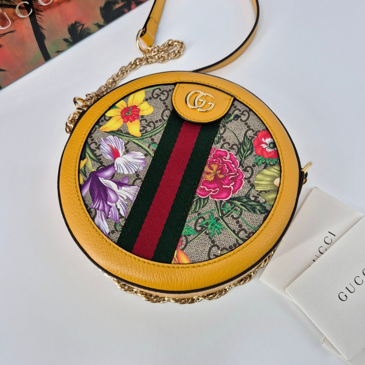 Gucci GG Mini Round Tambourine Crossbody Bag (550618) | eBay Gucci GG Mini Round Tambourine Crossbody Bag (550618) | eBay