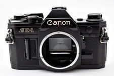 All Works N MINT  Canon AE-1 Black Body Only 35mm SLR Film Camera From JAPAN