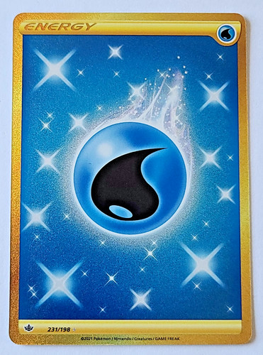 Pokemon TCG: Water Energy (Secret) Chilling Reign #231/198 Holo MINT