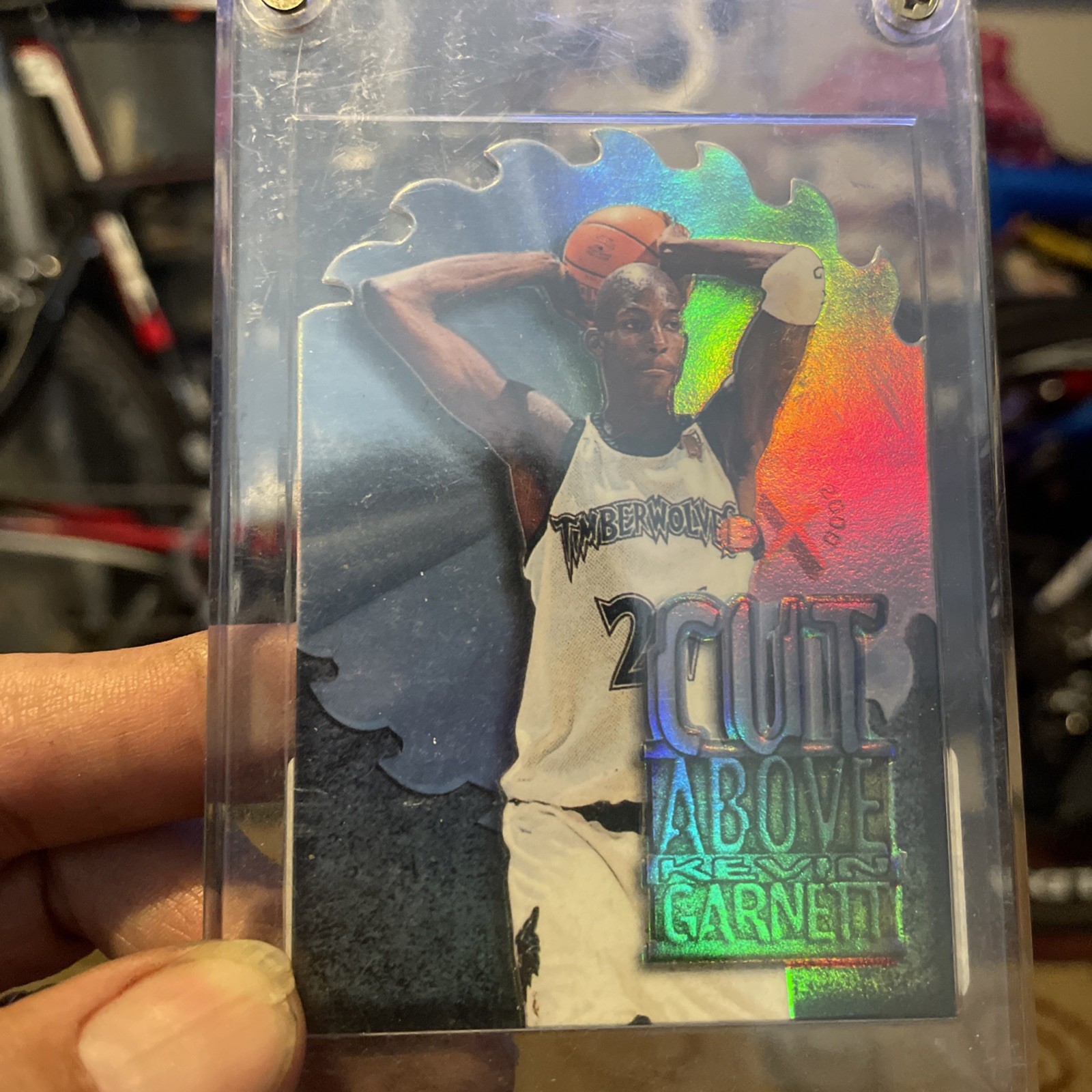 1996-97 Skybox E-X2000 - A Cut above Kevin Garnett #1
