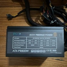 Apevia 800W ATX-PR800W Prestige Power ATX Supply 20+4 Pin 8 Pin PCI Express