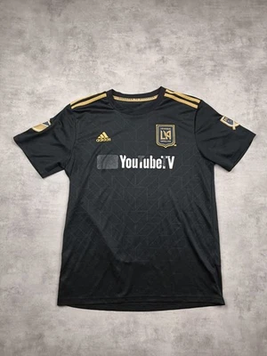 Maillot Adidas LAFC Los Angeles FC MLS polyester noir or homme taille M - Photo 1/4