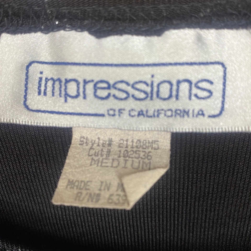 复古女式刺绣黑色闪亮上衣 L 码装饰异想天开仙女 — 第 2/4 张图片