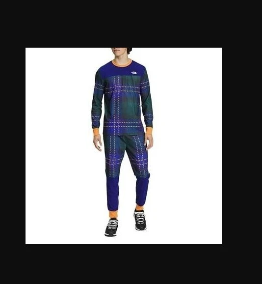 The NORTH FACE Mens Base Layer Plaid Waffle Set Shirt Pants FlashDry