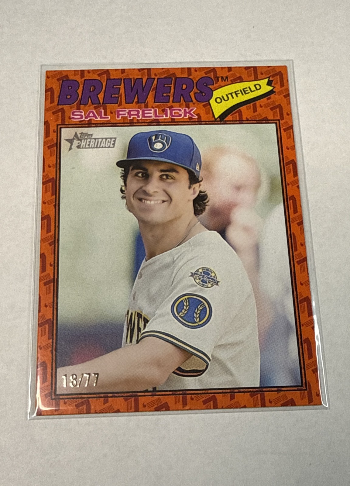 2026 Topps Heritage - Sal Frelick #195 Color of the Year /77