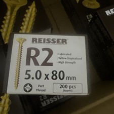 Reisser R2 Pozi Screw 5.0 x 80mm - 200pcs Brand new