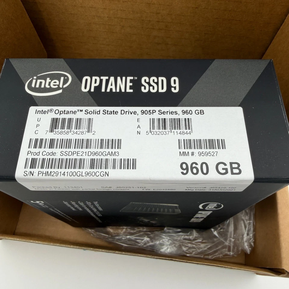 READ Intel Optane 905P Series 960GB 2.5" Internal SSD (SSDPE21D960GAM3) SEALED - Image 4 of 4