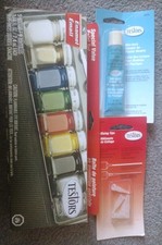 Testors 9146 Enamel Model Hobby Artist Paint Set New With Glue Brush  Tips New