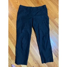 LOFT Ann Taylor Marisa Riviera Pant Black Cropped Career Dress Pants Size 10