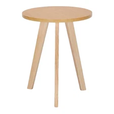 Solid Wood Frame with MDF Top, Modern Accent Table