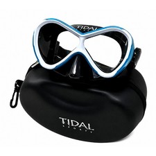 Tidal Sports Kids Snorkel Scuba Mask with Anti-Fog Technology Blue White Black