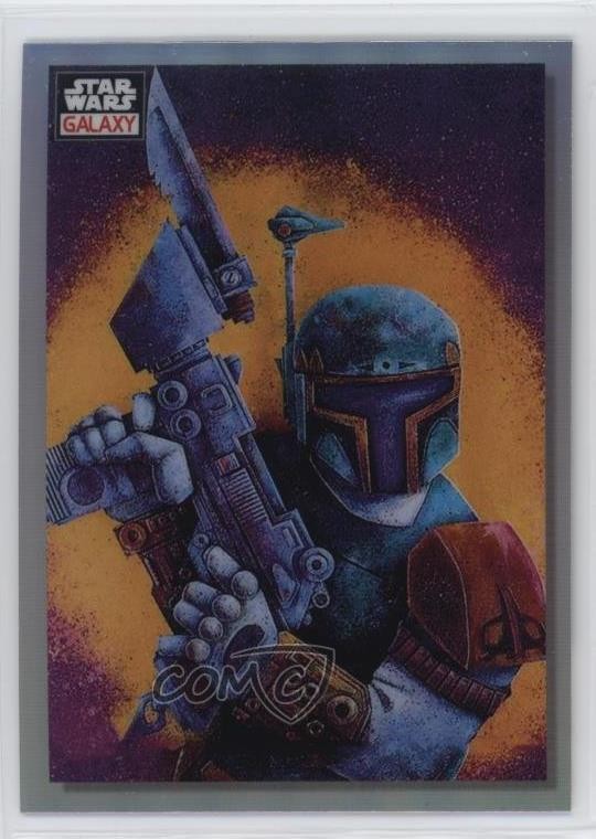 2023 Topps Chrome Star Wars Galaxy Refractor Boba Fett On the Hunt #26 9pa
