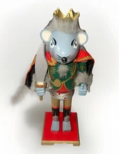 2009 Limited Ed Nutcracker Suite 14” Mouse King Wooden Nutcracker 15511/35624
