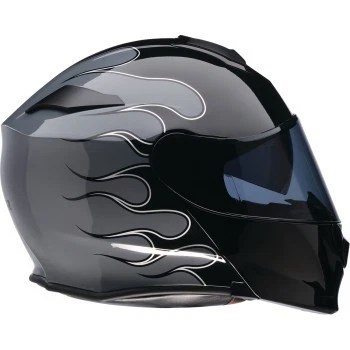 Z1R Solaris 2.0 Modular Helmet - Flame Black/Gray - Adult Size Medium - Image 3 of 4