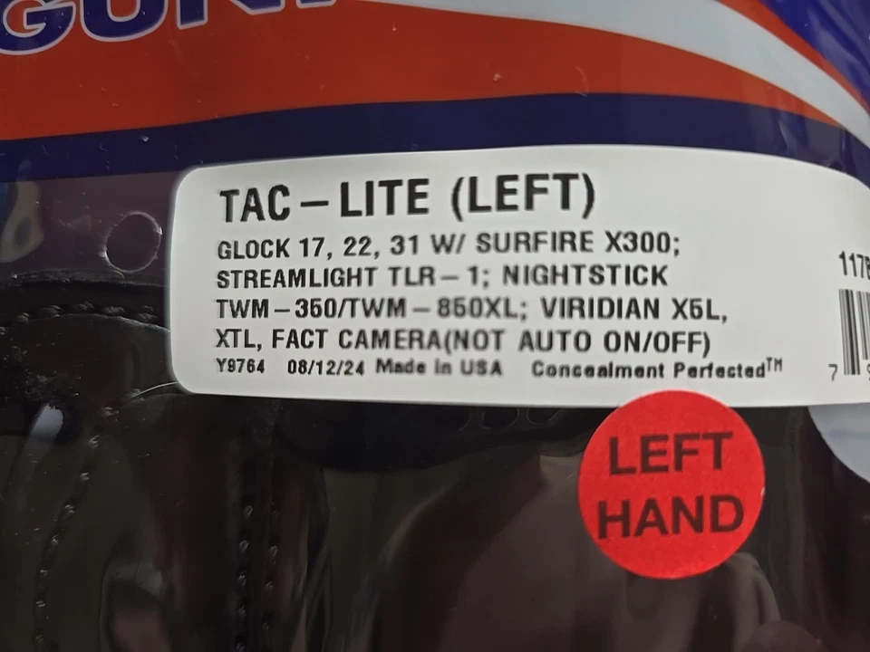 Desantis  Tac - Lite Duty Holster  Left Handed   - Image 4 of 4