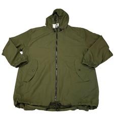 Victoria's Secret PINK Anorak Jacket Womens M Olive Hooded Full Zip MSRP: 74