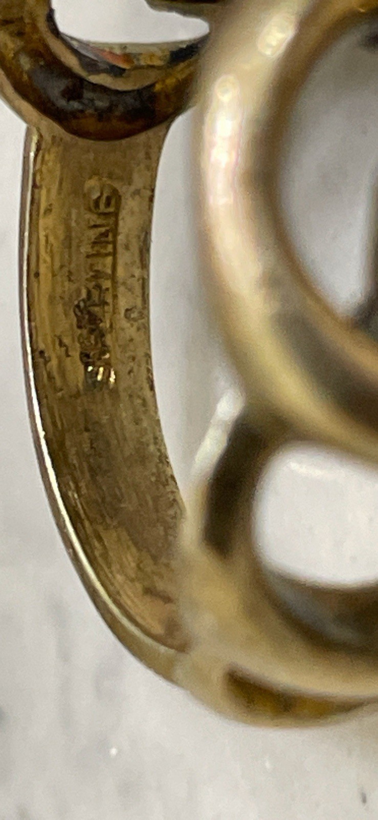 Sterling Silver Abstract Wave Statement Ring Size… - image 9