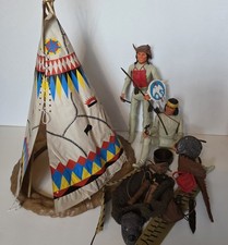 Marx Johnny West Chief Cherokee, Geronimo, Wigwam/Teepee + accessories joblot 