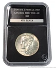 1968 D Denver Kennedy Half Dollar 50c Uncirculated US Coin