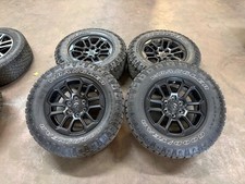 Set Of Used 18 19-26 Ram 1500 Black Rebel Oem Wheels On 27570r18 Goodyear Lt