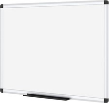 Magnetic Dry Erase Board 36 x 24 Inch Aluminum Frame Wall Mounted Whiteboard