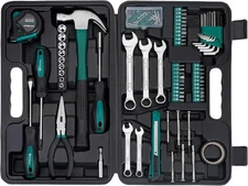 Cartman 148 Piece Automotive and Household Tool Set Green