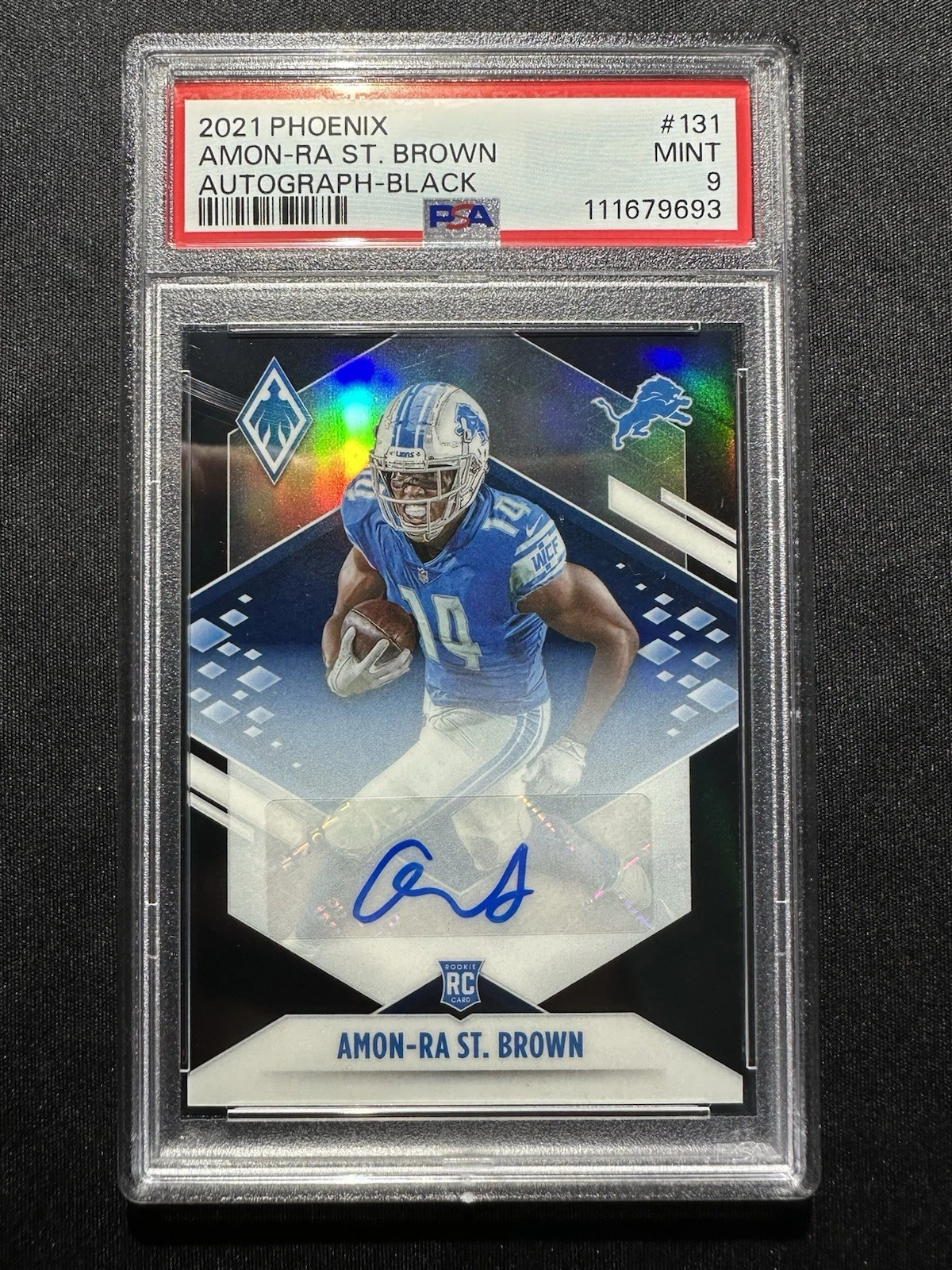 Amon-Ra St. Brown Panini Phoenix #131 Autograph-Black