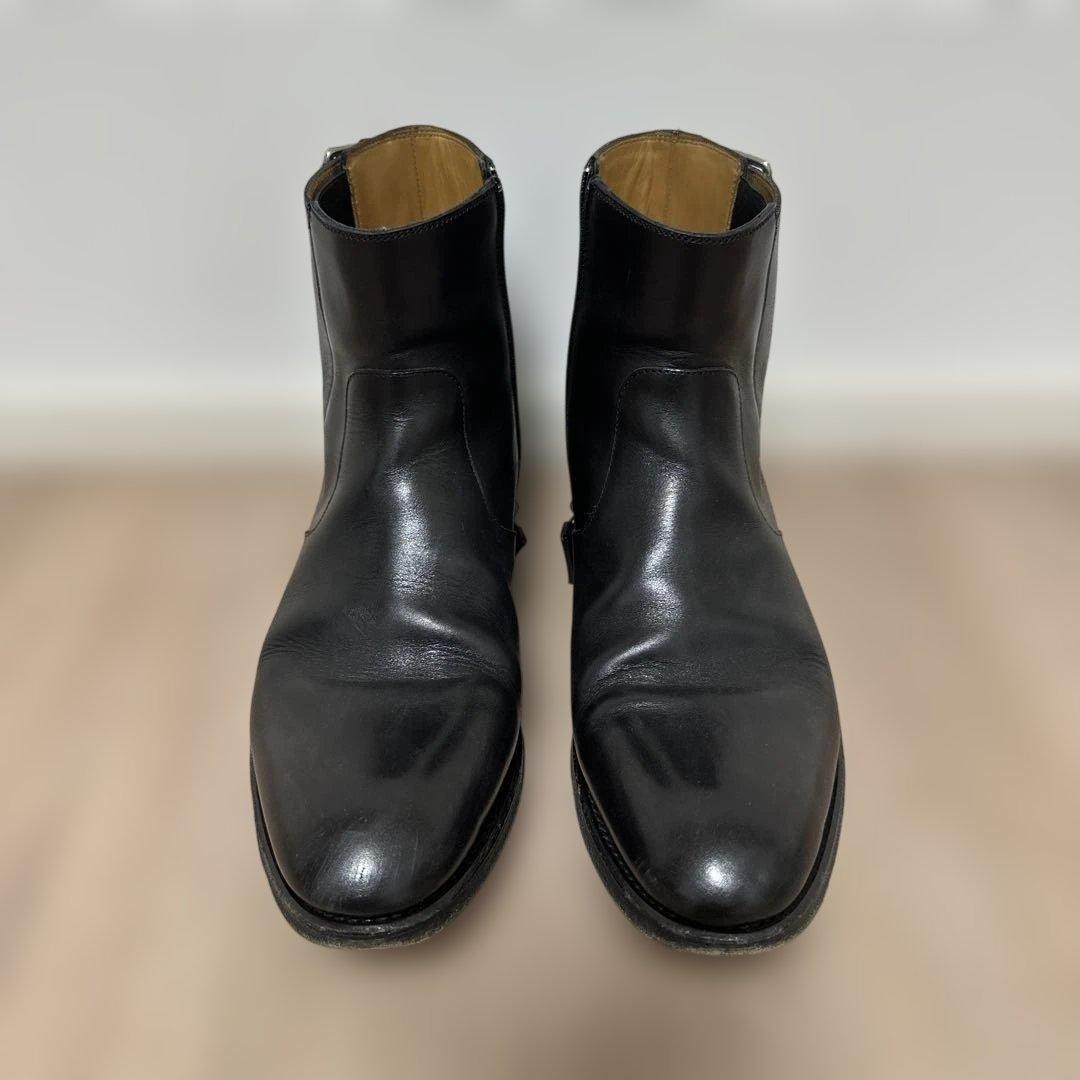 Gucci Ankle Boots Side Zip Black Genuine Leather Size 6.5 About US 7 For Men thumbnail 11