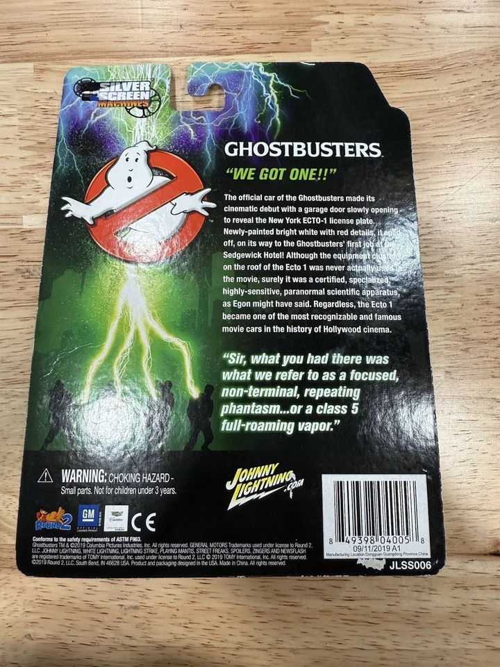 JOHNNY LIGHTNING 2018 GHOSTBUSTERS ECTO-1 1959 CADILLAC SILVER SCREEN MACHINES - Image 2 of 4