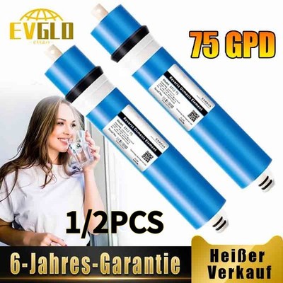 Universell 75 GPD Umkehrosmose RO Membran Ersatz Membranelement Wasserfilter DE