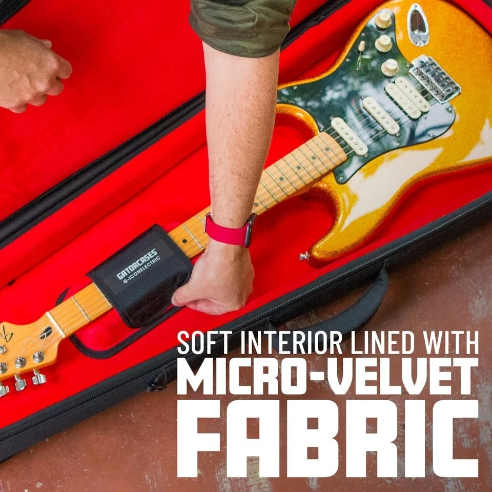 Weather-Resistant Nylon Electric Guitar Gig Bag with TSA Lock, Pockets - Image 4 of 4