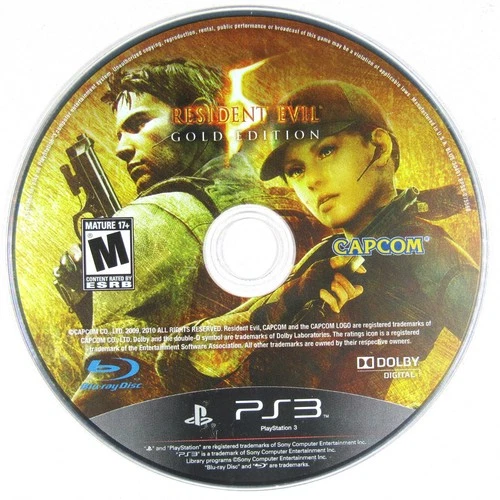 Resident Evil 5 Gold Edition Playstation 3 Authentic Tested Disc Only