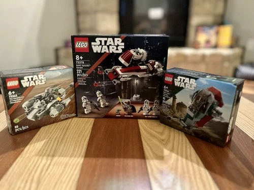 LEGO Star Wars BARC speeder 75378 Boba Fett Starship 75344 Mandalorian N-1 75363