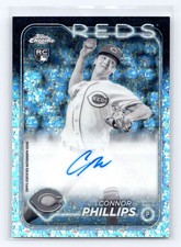 2024 Topps Chrome Update Connor Phillips Auto Black and White Mini Diamond