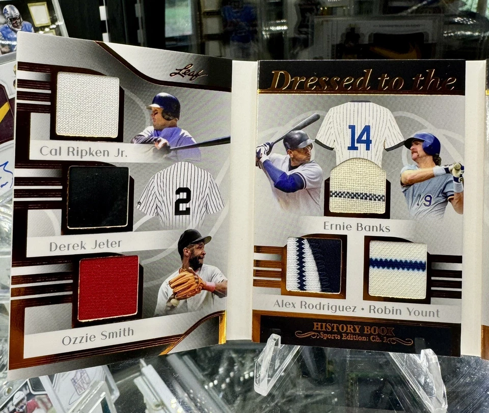 Libro de Historia Hoja 2023 Vestido a los Nueves - Juego Usado - JETER RODRIGUEZ RIPKEN Foto 2 de 4