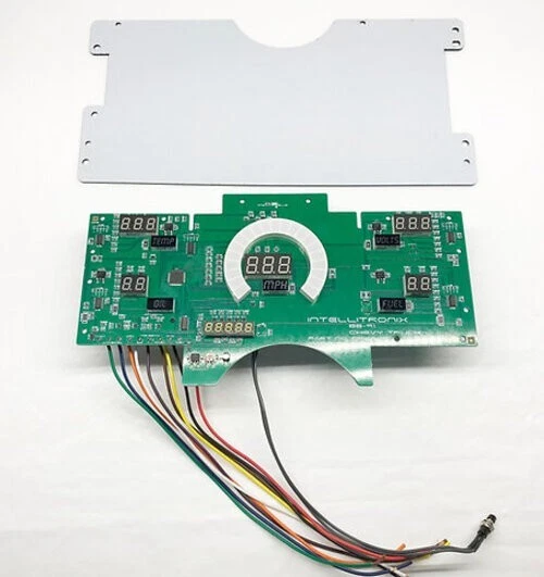 GM/Chevy Truck 1988-1991 LED panel de calibre de reemplazo directo, LED verde azulado Foto 3 de 4