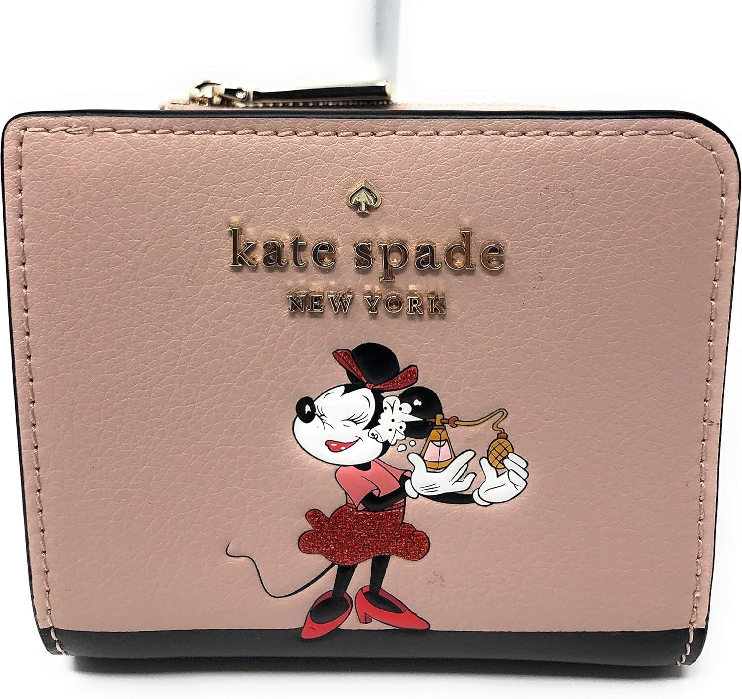 Kate Spade x Disney Minnie Mouse L-Zip Bifold Leather Wallet - Sold Out in Store image 2