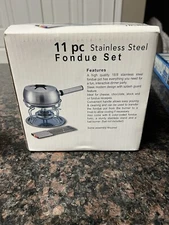 Lynn Concepts Truxton 11 Piece Stainless Steel Fondue Set