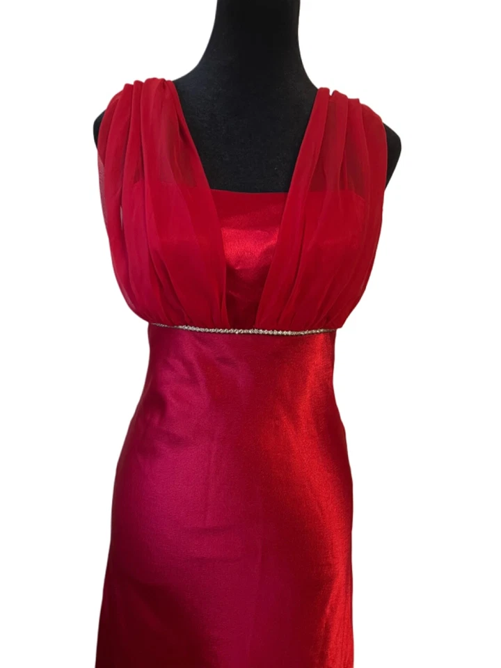 Fiesta fashion evening prom bridesmaid party red long dress size M  NEW - Image 3 of 4