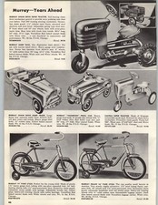 1955 PAPER AD Murray Super Farm Tractor Pedal Car Dump Truck Champion Castilli