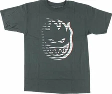 Spitfire Wheels SPEEDHEAD Skateboard T Shirt CHARCOAL